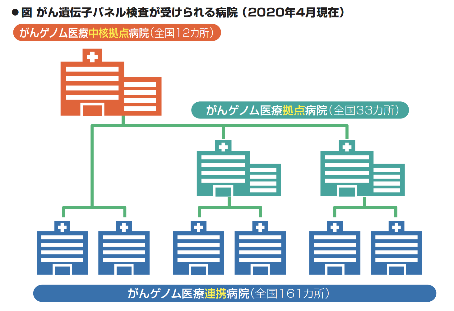 がん遺伝子パネル検査が受けられる病院 （2020年4月現在）